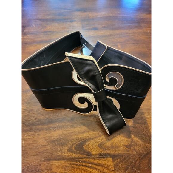 ermanno scervino Wide Genuine Leather Made In Italy Belt - Picture 4 of 6